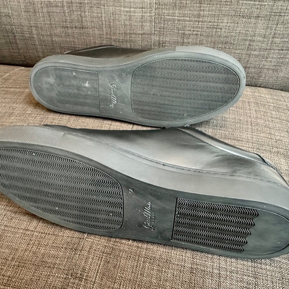 Men's Black Size 14 Medium Good Man Brand Edge Leather Lo-Top Sneakers like new - Picture 6 of 8